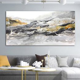 Abstracte olieverfschilderijen gedrukt op canvas hijgen Kleurrijke posters en prints Wall Art voor Woonkamer Modern Home Decor Cuadros