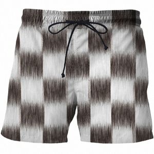 Série de motifs abstraits Summer Shorts pour hommes surdimensionnés unisexes pantalons de survêtement décontractés vêtements pour hommes 3D imprimé plage court nouveau 2022 femmes C1jN #