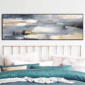 Samenvatting Wall Art Painting Oil Painting Posters and Prints Gray Wall Canvas Art Painting Landscape Picture for Living Room Decor