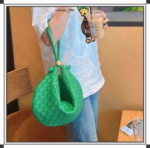 Abv Designer ToteBag Mini Jodei Candy Golden Ball Geweven Tas Jodei Handtas Leer Enkele Schouder Onderarm Damestas Cloud Dumplings Tas