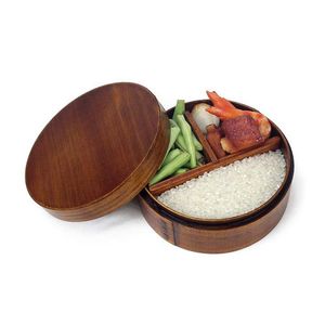 ABZC-Japanese Bento Boxes Boîte à lunch en bois Sushi Conteneur portable Conteneur en bois290s