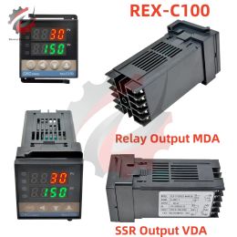AC 100-240V REX-C100 Digital PID Contrôleur de température intelligente Universal / K Type REX C100 Thermostat SSR Relay