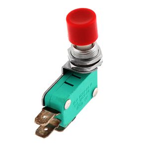 AC 125V / 250V 16A SPDT NO NC Momentary Cap Drukknop Micro Schakelaar DS438 RED B00443