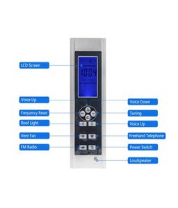 AC 12V Zwart Inductiescherm LCD Display Douchecabine Computer Controlepaneel FM Radio Temperatuursensor Display Douchecontrole7521547