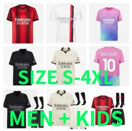 23 24 Ac GIROUD PULISIC RAFA LEAO Milans voetbalshirts voetbalshirt 2023 2024 TONALI Camiseta de futbol THEO KOCHE LOFTUS-CHEEK REIJNDERS BENNACER Heren kindertenue