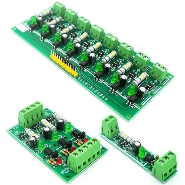 AC 220V 1/3/8 MCU MCU TTL Nivel 8 CH OptoCoupler Aislamiento PRUEBA DE PRUEBA DE AISLACIÓN Módulo de procesadores PLC Aislado