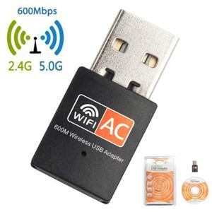 AC 600m Bande à double bande Carte réseau sans fil USB Computer External 2.4 / 5G Émetteur WiFi Récepteur RTL8811CU