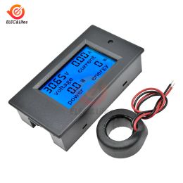 AC 80V-260V 100A 50A 20A Digitale voltmeter Ammeter Wattmeter Power Energy Meter 12V AMP Volt Tester Detector DC 6.5-100V CT Coil