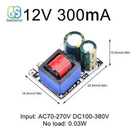 AC-DC 12V 300mA 450mA 1000mA convertisseur abaisseur de précision AC 220V à DC transformateur abaisseur Module d'alimentation 5W 10W