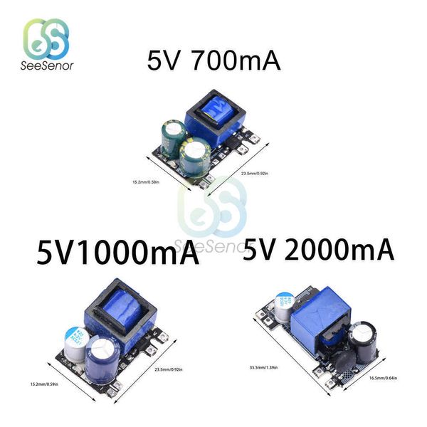 Convertisseur Buck de précision AC-DC 5V, 700mA, 1000mA, 2000mA, 3W, 5W, 10W, AC 220V à DC, transformateur abaisseur, Module d'alimentation