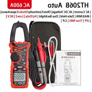 AC DC Digital Clamp Meter Multímetro Pinza Amperimetrica True RMS Capacitancia de alta precisión NCV Ohm Hz Probador Oocad