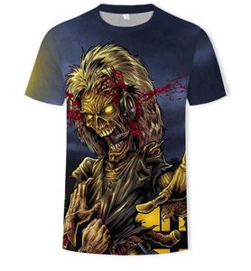 AC DC Heavy Metal Muziek Cool Classic Rock Band Skull Head T-shirts Mode Rocksir T-shirt Mannen 3D T-shirt DJ T-shirt Mannen Shirts9165224