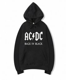 AC DC Hoodie Men Hip Hop Rock Band ACDC Terug in Black Sweatshirt Male Casual Streetwear Jacket Hoody Sweatshirts Menwomen ELXU9191656