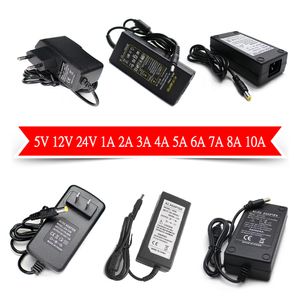 AC-DC Power Adapter 5V 12V 24V Voedingsvoorziening Bron Converter 220V 110V tot 5 12 24V 1A 2A 3A 4A 5A 6A 7A 8A 10A LED-transformator