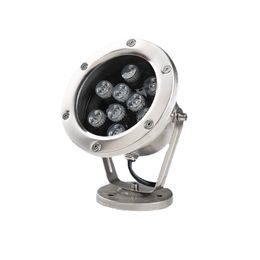 AC / DC12V 9W LED sous-marin Light IP68 Piscine imperméable Lumière Laysage extérieur lumineux