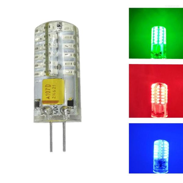 AC/DC12V G4 Rouge Vert Blanc Led Remplacer Ampoule Halogène 12V Bleu AC12V DC12V DC24V Couleurs Cristal