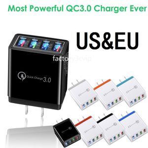 Chargeur mural de voyage à domicile, 3,1 a, 4 Ports, adaptateurs d'alimentation EU US, pour Iphone 11 12 13 14 15 Samsung Huawei F1