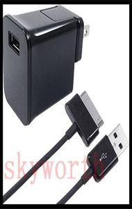 AC HOME TRAVEL MUURLADER STROOMADAPTER USB-KABEL SNOER voor SAMSUNG GALAXY TAB 2 3 4 S EEN TABLET PC1295278