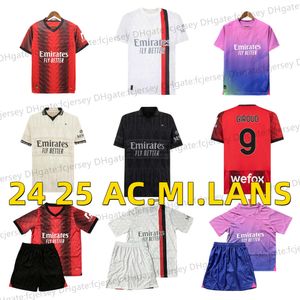 AC M Voetbalshirts voor volwassenen 2023 2024 REBIC THEO REIJNDERS KESSIE DE KETELAERE RAFA LEAO GIROUD PULISIC Shirts Speler Heren Kindertenue Uniformi maillot de football