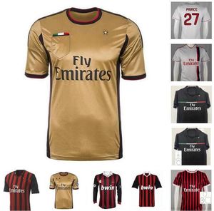 AC milans 2009 2010 2011 2012 2013 2014 maillot de football rétro 09 10 11 12 13 14 Ronaldinho Maldini Pato Seedorf Inzaghi IBRAHIMOVIC Maillot de football vintage Pirlo