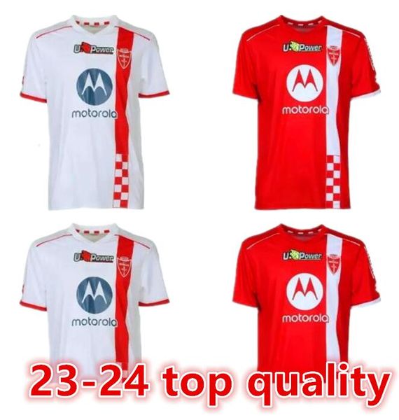 Maillots de football AC Monza 2023 24 GYTKJAER VALOTI SENSI camisetas de futbol CAPRARI MOTA CIURRIA domicile rouge blanc 2023 24 chemises de football hommes uniformes top66666