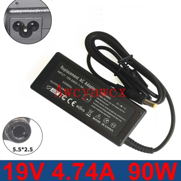 AC ALIMENTATION 19V 4.74A Charger adaptateur d'autopsie pour ASUS A46C M50 X43B A8J K52 U1 U3 S5 W3 W7 Z3 pour l'ordinateur portable Toshiba / HP