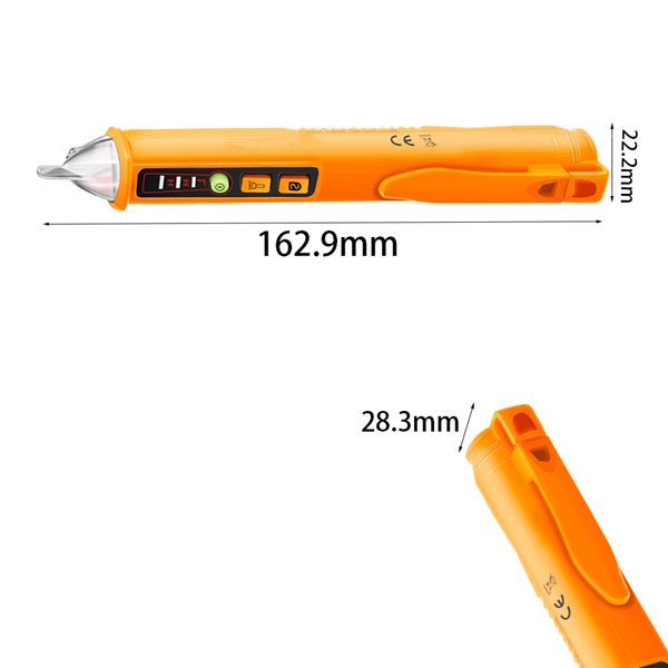 Detectores de voltaje AC10A AC/CC Smart sin contacto Medidor de lápiz de lápiz 12-1000V Corriente de prueba de sensor eléctrico