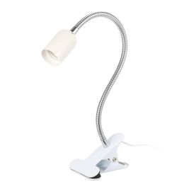 AC110-220V 50W E27 Lamp Basisaansluiting Houder Desk-lamp (lamp niet inbegrepen) met klem Druk op knop Buigbare flexibele buis voor slaapkamer Levens