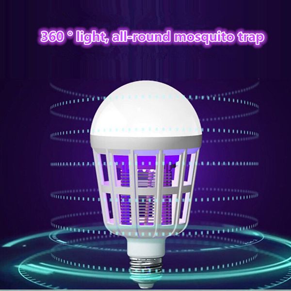 AC220V LED Mosquito Killer Ampoules E27 LED Ampoules Éclairage domestique Bug Zapper Piège Lampe Insecte Anti Moustiques Répulsif Lumière