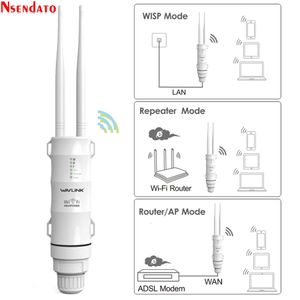 AC600 24G5G Dual Band High Power Outdoor Outdoor Weerbestendig 30dB Wireless Wifi Routerap Repeater Extender 1000 MW 15KV Outer Antenne 240424