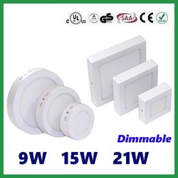 DIFFABLE 9W 15W 21W ROND / SQUARE LED-paneel Licht Opbouw Montage LED Downlight Verlichting LED Plafondspot AC85-265V