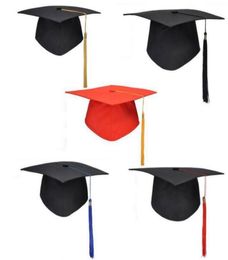 Hats Academic Hats School Graduation Party Tassels Cap para licenciatura para Master Doctor University Hats6804969