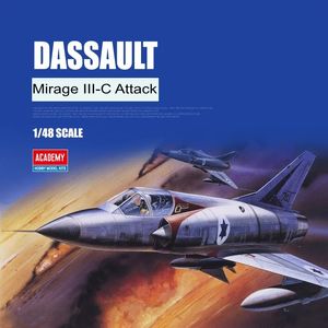 ACADEMY 12247 modèle d'avion échelle 1/48 pour Dassault Mirage III C avion d'attaque modèle de construction pour adultes modèle passe-temps bricolage jouets 240124