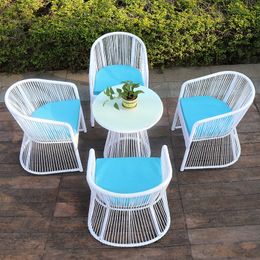 Accent Rattan Bar tabouret nordique Nordic Outdoor Patio Design Chaies Dining Balcon Sillas Para Comédor Stuhl Bar Furniture Yx50by