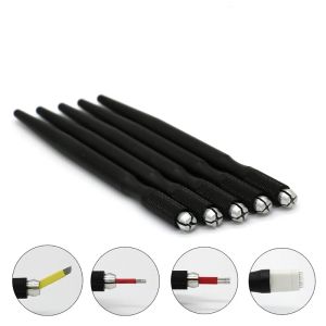 Accessoires 10 stuks Ronde Flex Naald LockPin Apparaat Handmatige Permanente Make-up Geborduurde Wenkbrauw Tattoo Pen Tebori Microblading Pen