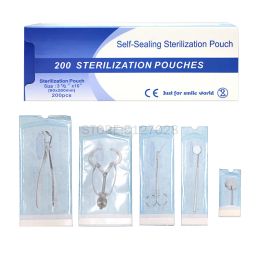 Accessoires 200 Stuks Steriele Wegwerpzak Met Ritssluiting Zakje Medicalgrade Gesteriliseerd Zakje Zakken Punctie Zelfsluitende Tattoo Supply