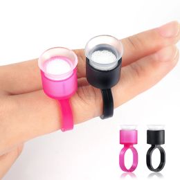 Accessoires 50/100 Stuks Tattoo Supply Ring Cups Gereedschap Microblading Pigment Houder Wegwerp Tattoo Inkt Cups Met Spons Permanente Make-up Tool