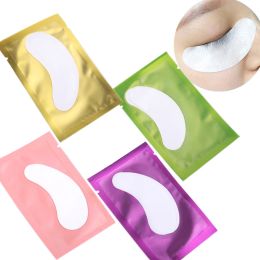 accesories 50 paires d'autocollants pour les yeux d'extension de cils tampons de greffage de cils patchs hydrogel Extension de cils fournitures de maquillage outil d'autocollant pour les yeux