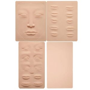 Accessoires 5pc Fake Skin for Tattoo Practice Skin Silicone 3D microblading Permanent Makeup lèvres Eye Skin pour les fournitures d'entraînement