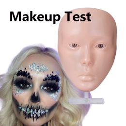 Accesorios tablero de maquillaje Realista 3D Silicone Eyes Face Practice Reutilizable Piel Bionic Practicante Panel Sombra de ojos Brow Makeup Almohadilla