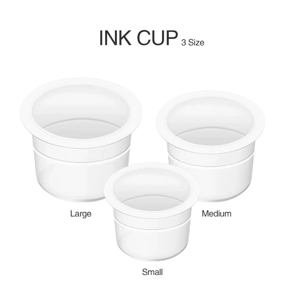 Accessoires Plastic Wegwerp Microblading Tattoo Inkt Cups Permanente Make-up Pigment Houder Container Cap Tattoo Accessoires