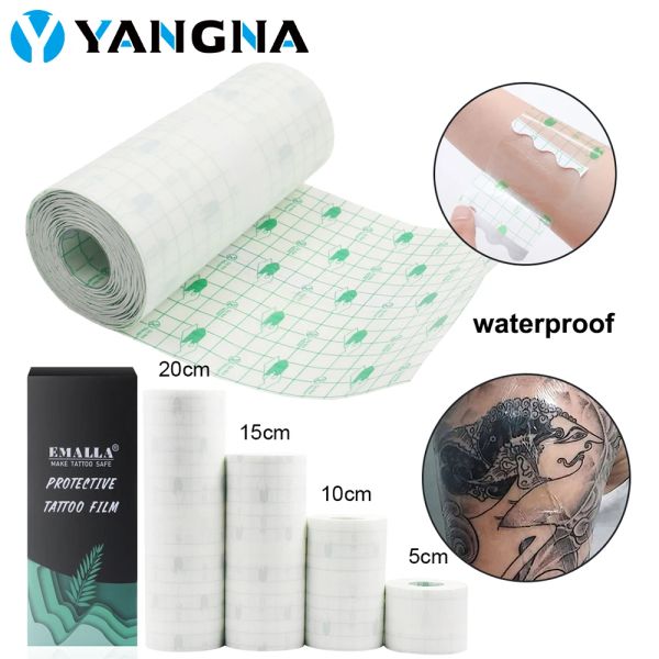 accesories Yangna 10m Film de tatouage après-soin rouleau de bandage imperméable protection des plaies adhésif de guérison ruban de tatouage accessoires fourniture de maquillage