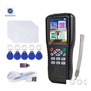 Toegangscontrolekaartlezer 10 frequentie NFCSMART Writer RFID Copier 125kHz 13.56MHz USB FOB Programmeur kopie gecodeerde sleutel drop deliv dhznv