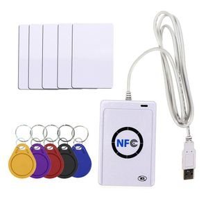 Lecteur de carte de contrôle d'accès ACR122U NFC Lecteur RFID Graveur de carte à puce USB SDK Logiciel de copie de clonage Copieur Duplicateur Inscriptible S50 1356 mhz UID 221027