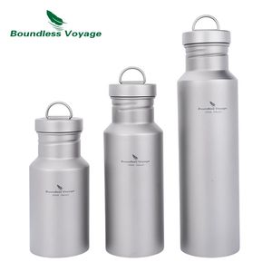 Navigation accessible Bouteille bouche large avec fuite de camping Sports Bouteille d'eau monomomélante Feuille mince 400/550/750 ml 240425