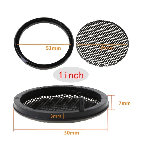 Accessoires 1/2/3/4/5/6 pouces en haut-parleur de voiture noire gril