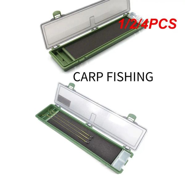 Accesorios 1/2/4 PCS multifunción herramientas de pesca de carpas de cuadrícula separada cajas de almacenamiento de cebo