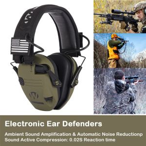 Accessoires 1 PCS / 2 PCS SLIM Electronic Muff Shooting Electronit Earmouch Tactical Hunting Heads Protective Casque de protection Casque pliable