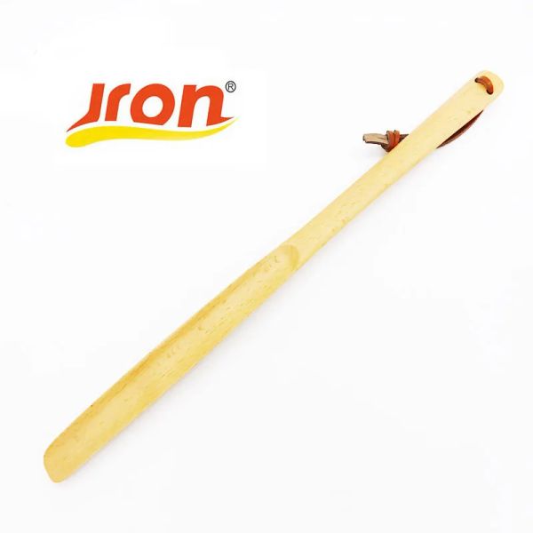 Accessoires 1 pièce 50 cm Ultra Long Beach Wood Shoe Horn Couleur solide Couleur en bois Corne en bois en bois à poignée à pointe cuillère