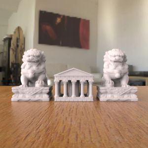 Accessoires 1 pièce Keycap du temple lion de style lion de style chinois fait à la main